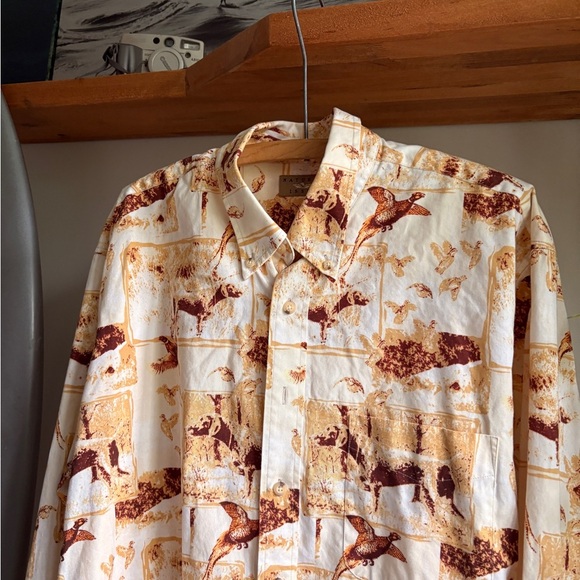 Vintage Cowboy Buttom down western MEN’s XL wildlife - Picture 3 of 7